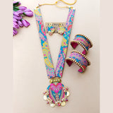 Brocade Statement Necklace Combo set