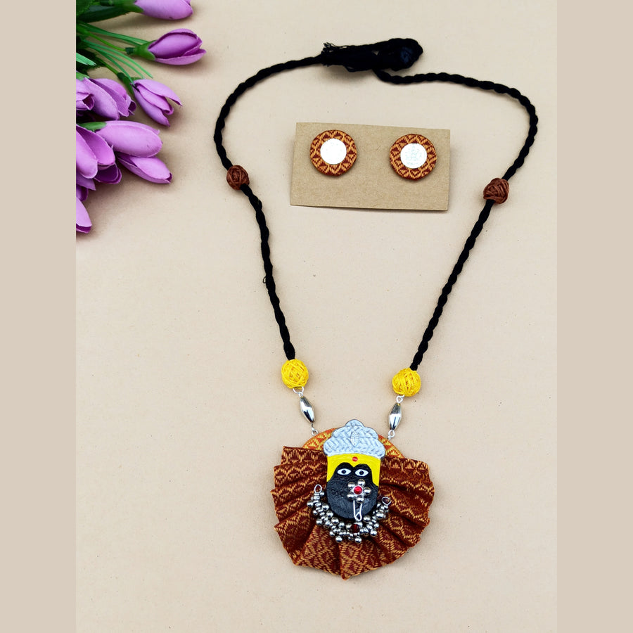 Golden Brown Mahalaxmi Necklace