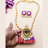 Purple Tuljabhavani Necklace