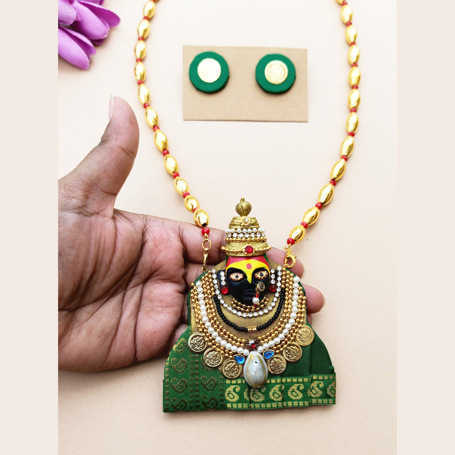 Green Tulajabhavani Necklace