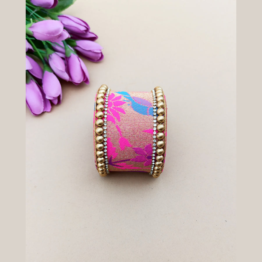 Pink Paithani Handcuff