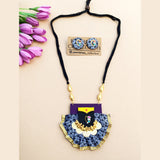 Grey Khun Mahalaxmi Necklace