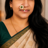 Prajakta piercing नथ ( तारेची नथ)
