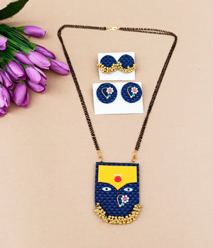 Mahalaxmi Nath Shringar Mangalsutra ( Blue खण )