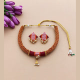 Golden Brown Khun Jhumka Thushi