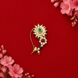 शुभलक्ष्मी नथ ( Piercing nath/ तारेची नथ )