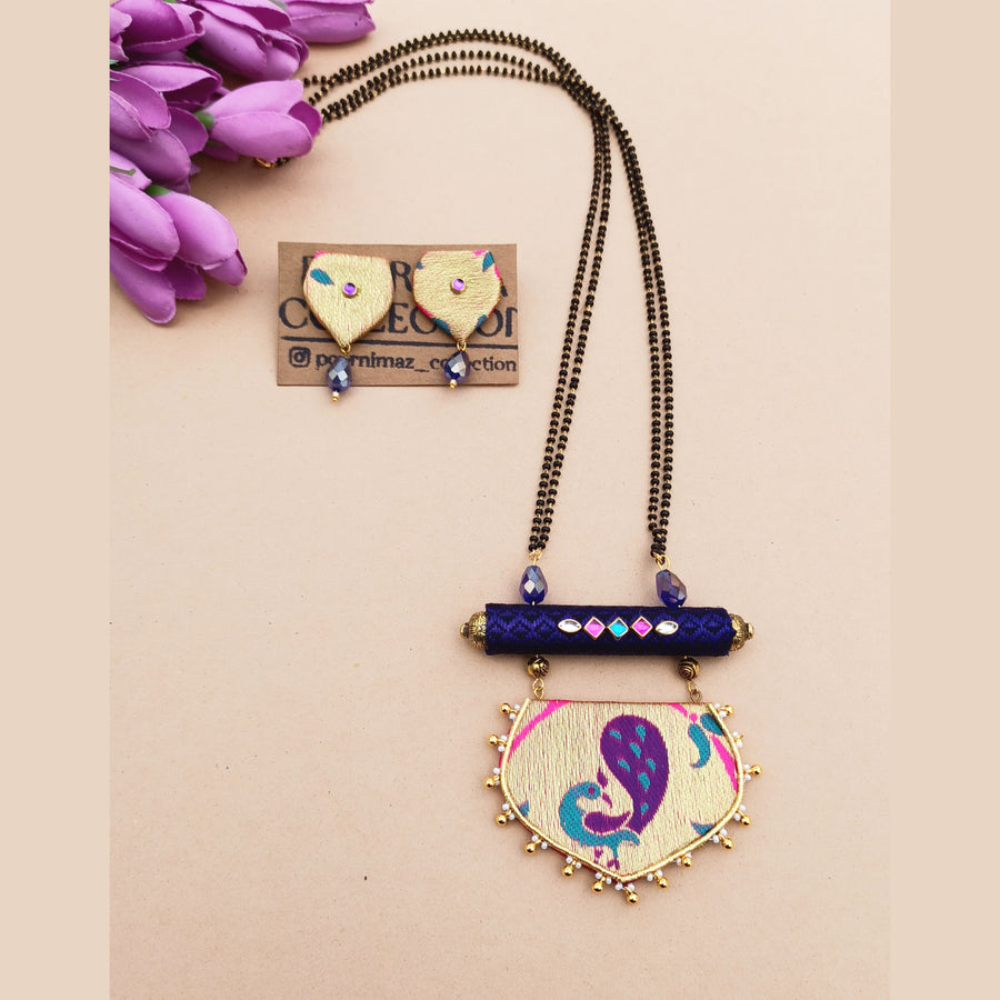 Peacock Paithani Mangalsutra