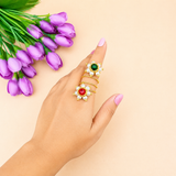 Prajakta spiral finger ring